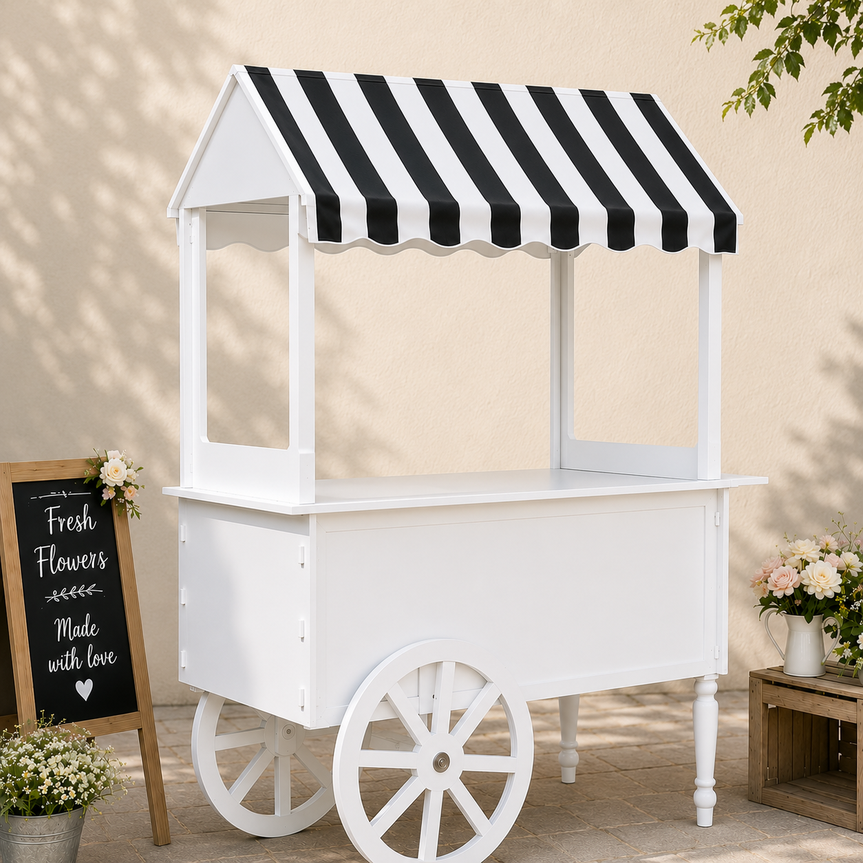 The Party Cart — Black & White